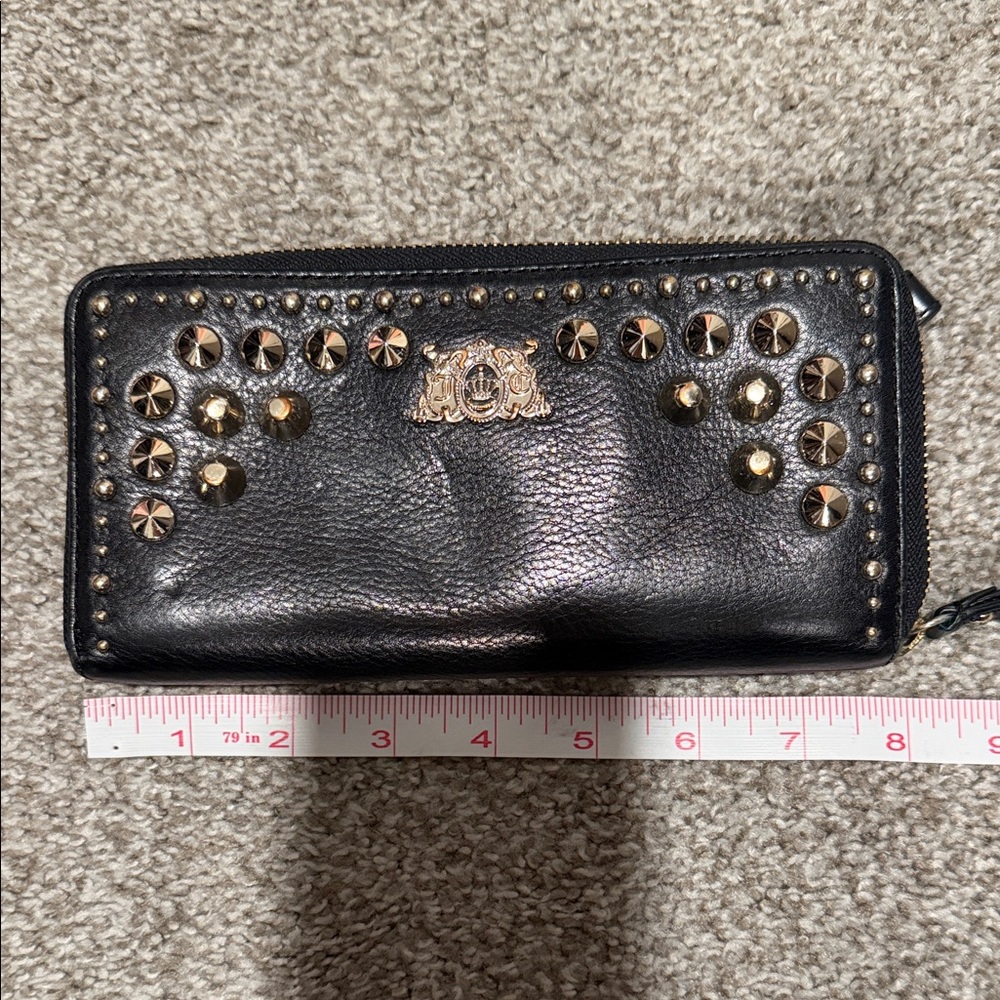 Juicy Couture Black Studded Wallet